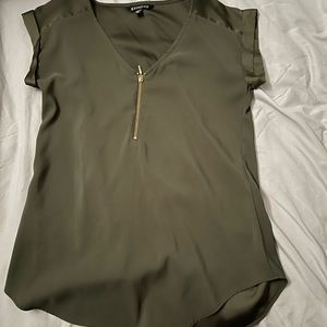 Satin blouse shirt - express